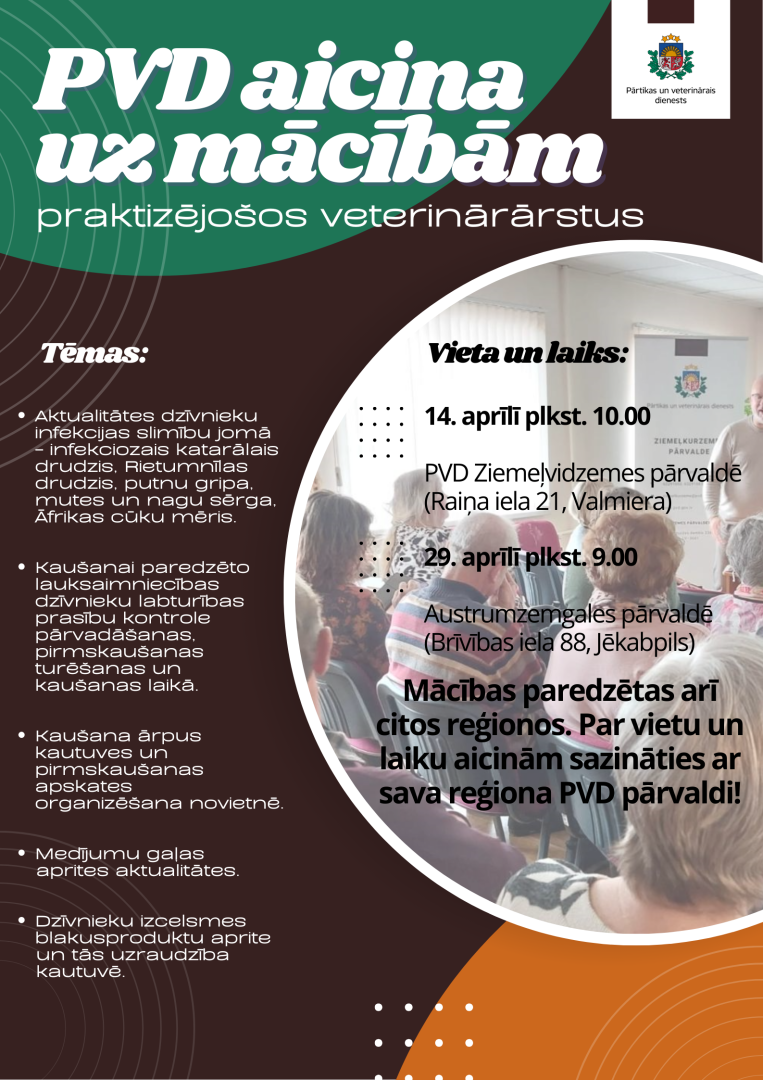 PVD aicina uz mācībām