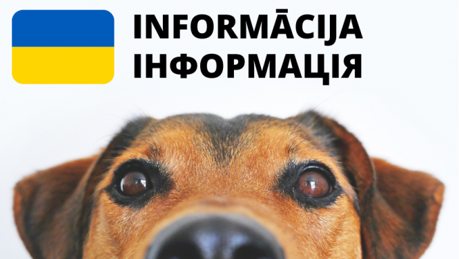 Informācija tiem, kas ieceļo no Ukrainas ar mājdzīvnieku